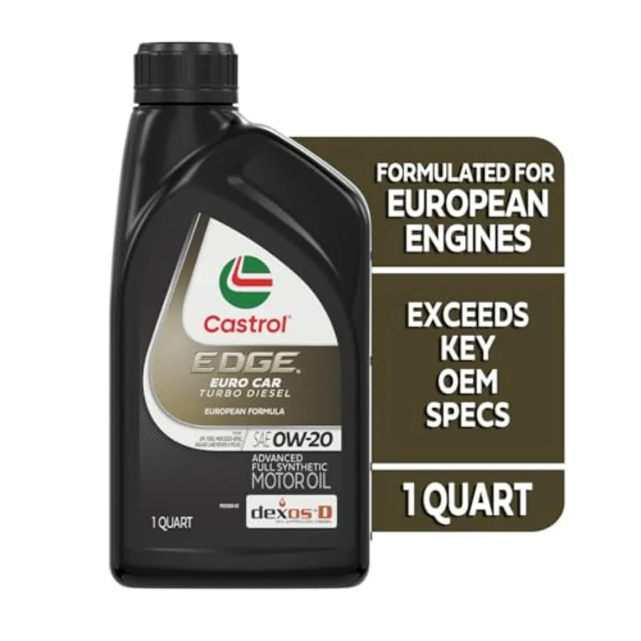 EDGE Turbo Diesel 0W20 زيت المحرك الاصطناعي الكامل المتقدم 1 كوارت عبوة من 6