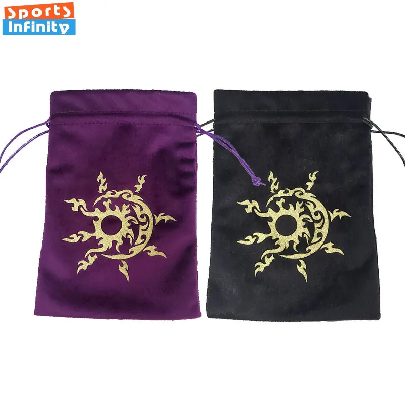 

Бархатные животные тарелки солнце череп Wicca оракель карты маленькая сумка для хранения ювелирные изделия мешочек для костей для Рун созвездий ведьмы гадания