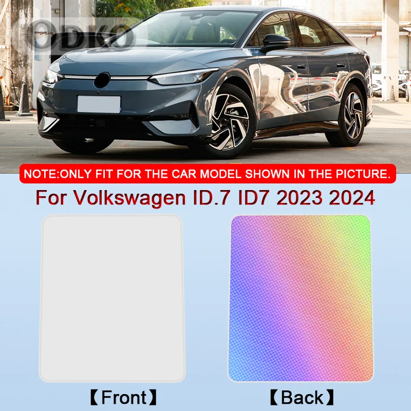 Car Clip-on Sunroof Skylight Blind Shading Cover Colorful Ice Crystal Auto Roof Sunshade For Volkswagen ID.7 ID7 2023 2024 2025