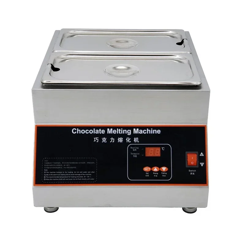 Double-cylinder 10L chocolate melting furnace, heating low-temperature grease pot, constant temperature melting machine