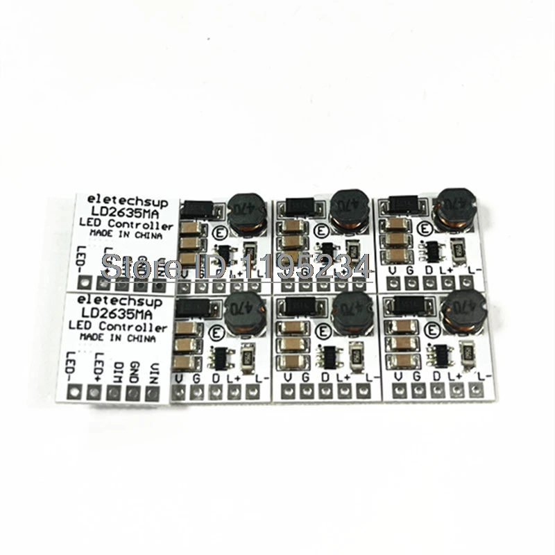 5PCS LD2635MA DC 5-27v 350ma step-down hb led driver module adjustable pwm controller dc-dc buck constant current converter