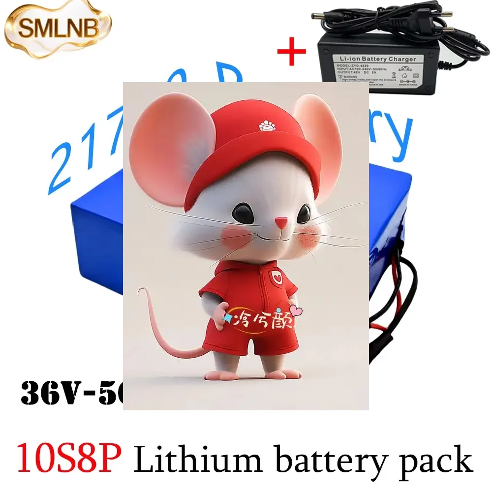 

A-class 21700 lithium battery pack 36V 50Ah 10S8P 1500W built-in BMS, uitable for electric scooters electric vehicles, bicycles