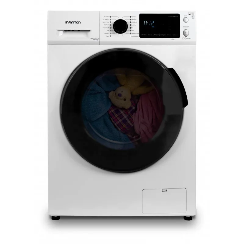 Washer Dryer-Infiniton WSD-A68B-White, 8kg/6kg,16 programs, Inverter, 1400rpm, B/E