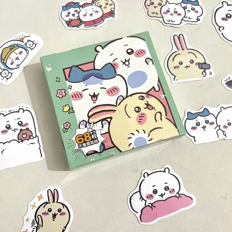 Cartoon Cute Pattern Hachiware Usagi Stickers Are Used To Decorate Mobile Phone Cases, Desktops and Water Cups view 2