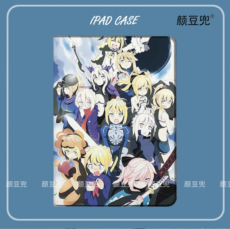 Schicksal Anime Fgo Säbel für Samsung Galaxy Tab S7 Fe 11 im Jahr 2021 S6 Fall SM-T220/T225 dreifach gefaltete Stand abdeckung