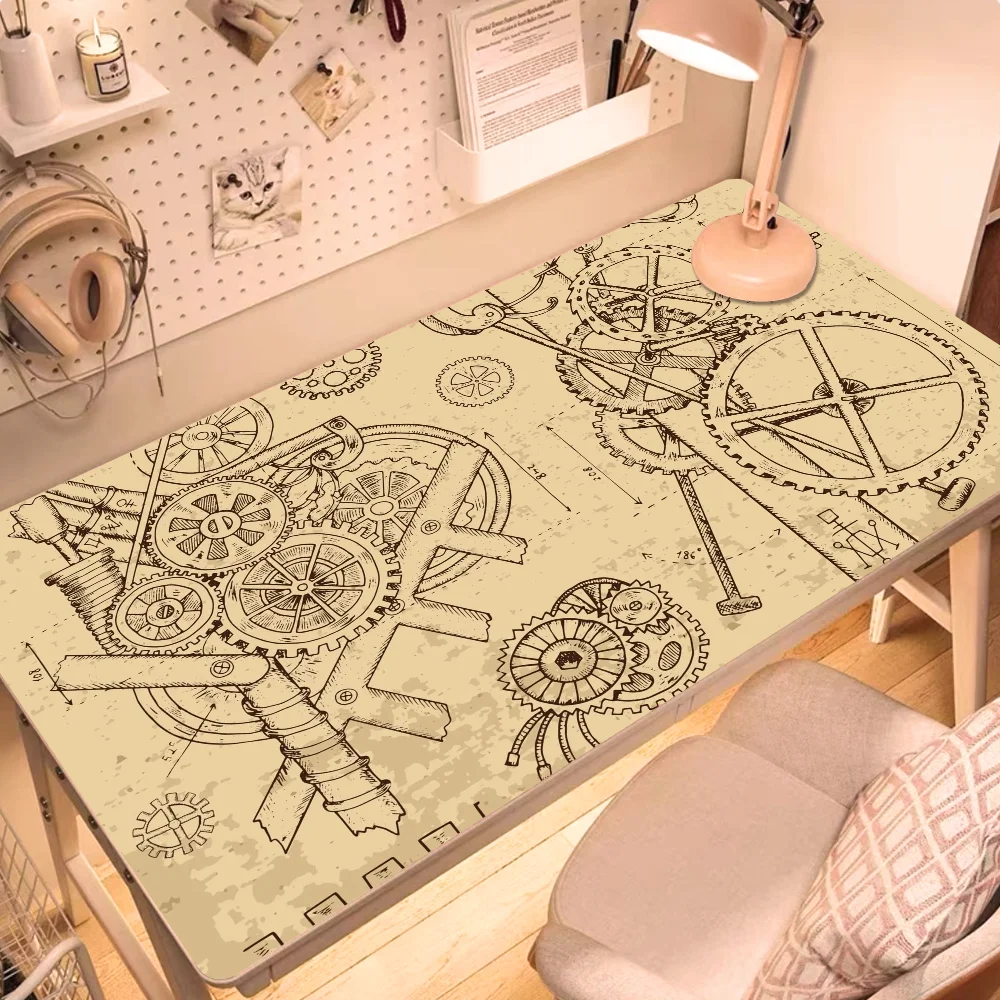 

Mechanical Drawings Mouse Pad Gamer XL Custom Large HD Computer Mousepad 600x1200mm keyboard pad Carpet Soft Office Mouse Mats