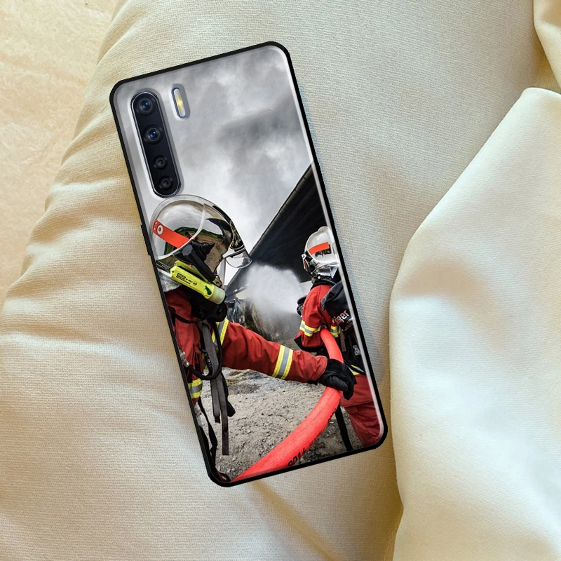 Firefighter Heroes Fireman For OPPO A79 A38 A58 A78 A98 A54 A74 A94 A16 A76 A96 A5 A9 A52 A72 A15 A17 A57 A53S Case