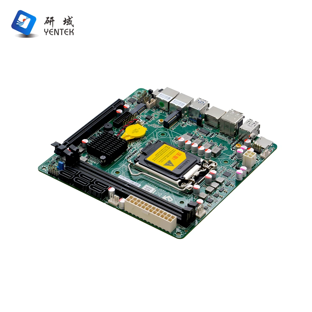 NAS 메인보드 제조업체 X86 LGA1151 I3 I5 I7 6-9세대 2 DDR4 6 SATA HD DP 디스플레이 산업용 미니 ITX 메인보드