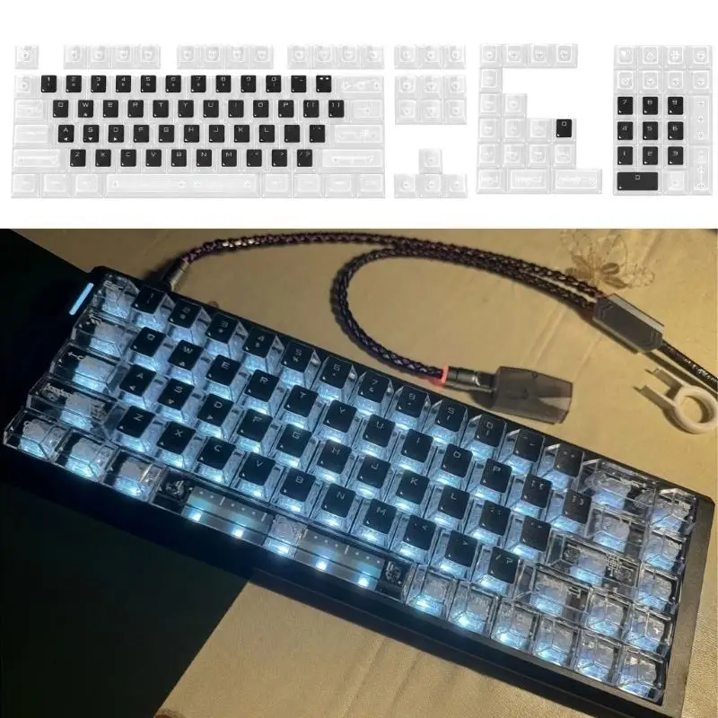 126pcs Polycarbonate Replacement Keycap Set for ROG Azoth Extreme SE‌ 98HE HX5E