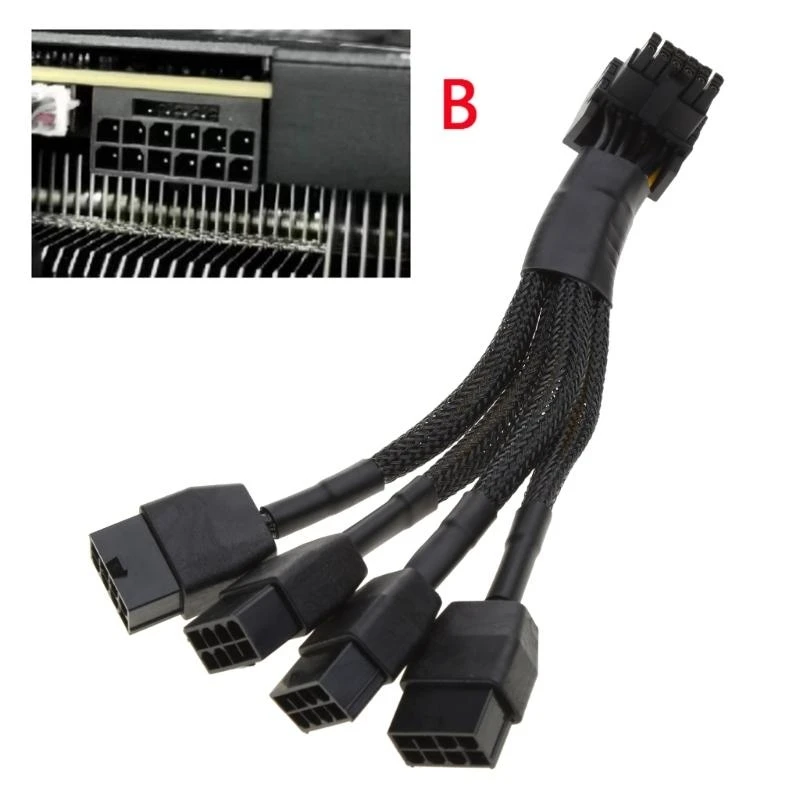 PCIE 5.0 16PIN (12+4P) Женский до 3х8PIN 4x8PIN Удлинительное кабель GPU RTX4090