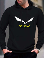 Men'S Casual Print Hoodie Long Sleeve Pullover with Front Pocket \