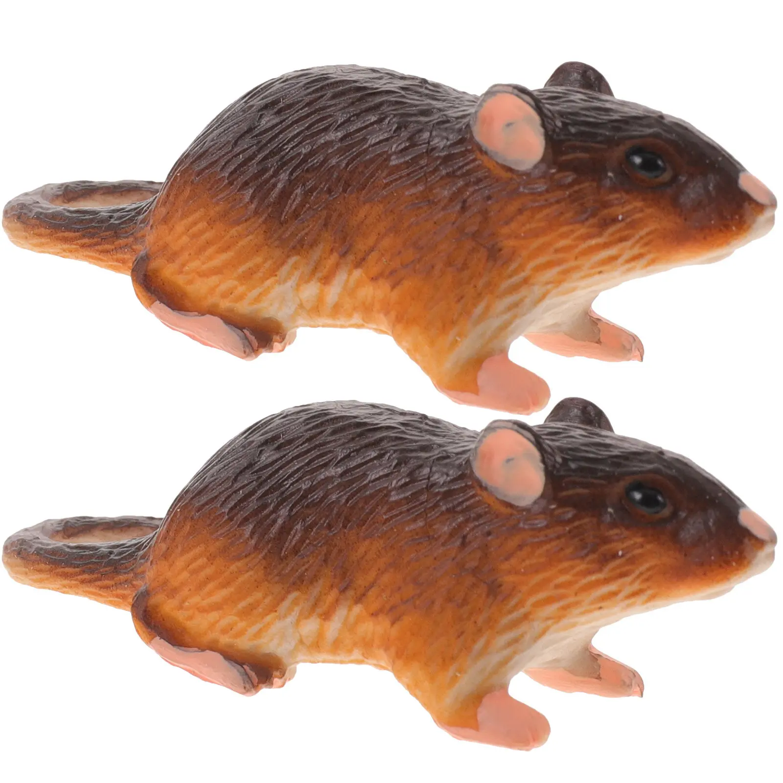 

2 Pcs Mouse Interesting Toys Dummy Children Lifelike Joke Shop Imitation Rats Mini Simulated Realistic