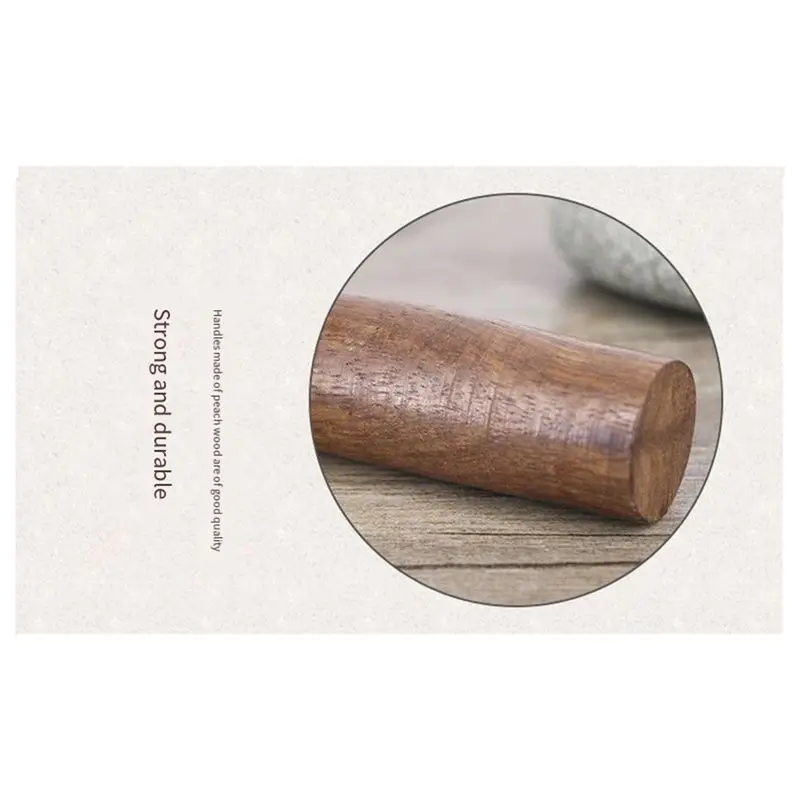 AA90-Tibetan Singing Bowl Accessories Buddhist Sound Bowl Rotating Stick Sound Bowl Hammer Classic Buddhist Decoration