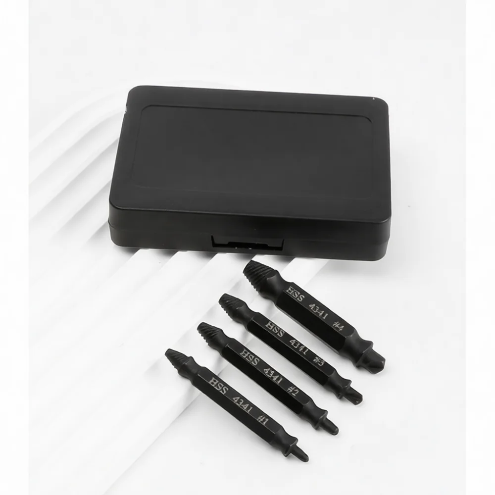 Manual Tool Set Broken Bolt Extractor Stripped Screw Remover Damaged Fastener Repair Kit Carbon Steel Hardware Gear