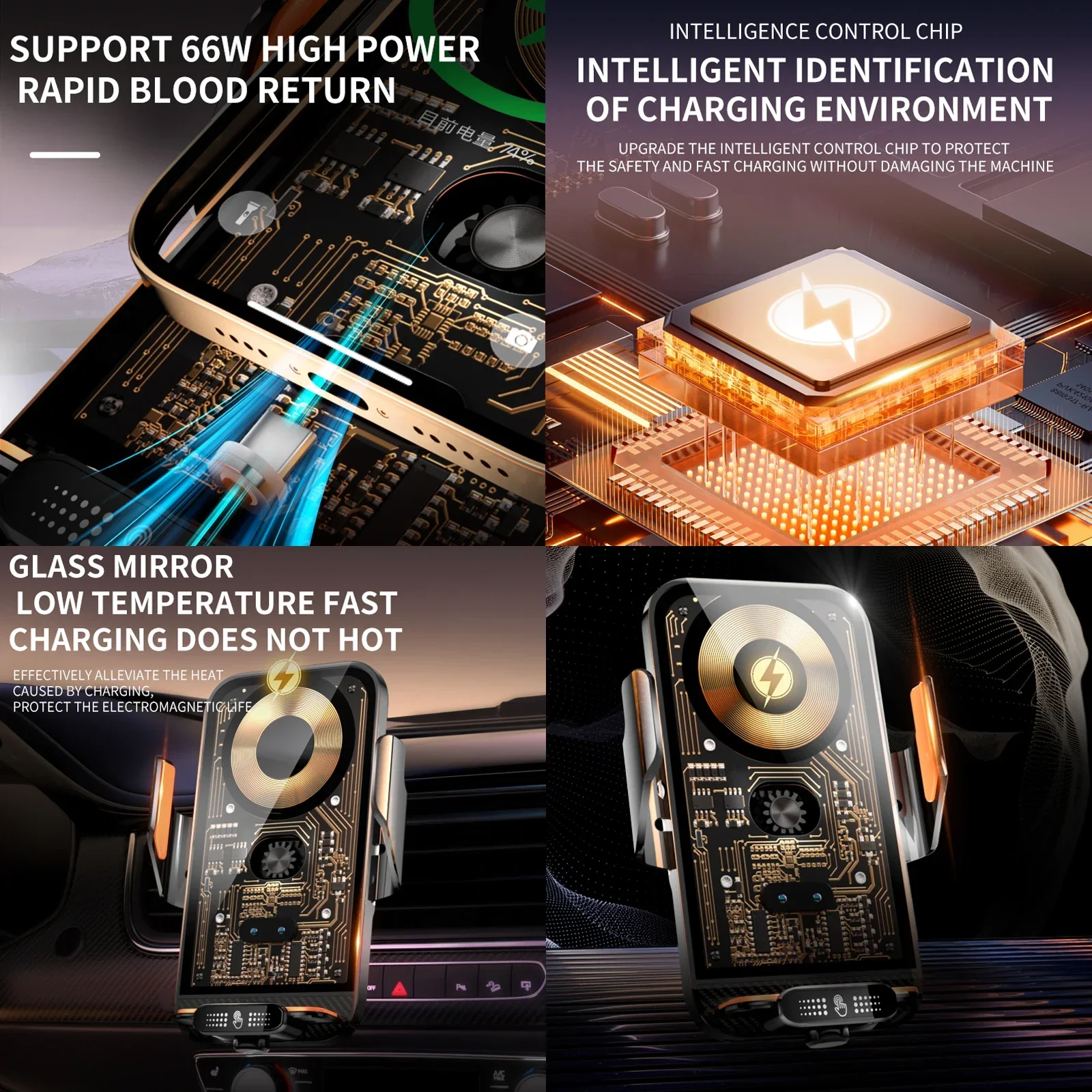 for Lexus GX 2024 2025 550 550h GX550 Car Phone Holder Screen Fixed Navigation Bracket Base Wireless Charging - Image 5