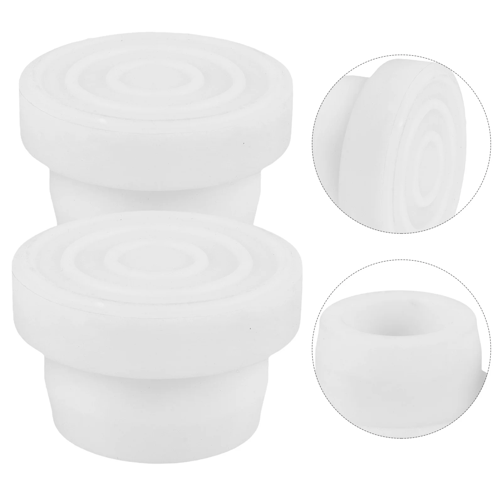 

2Pcs Pool Ladder Caps Rubber Bumpers Stopper Design Safe Anti-Leak Protectors for Inground Pools Pool Ladder Caps