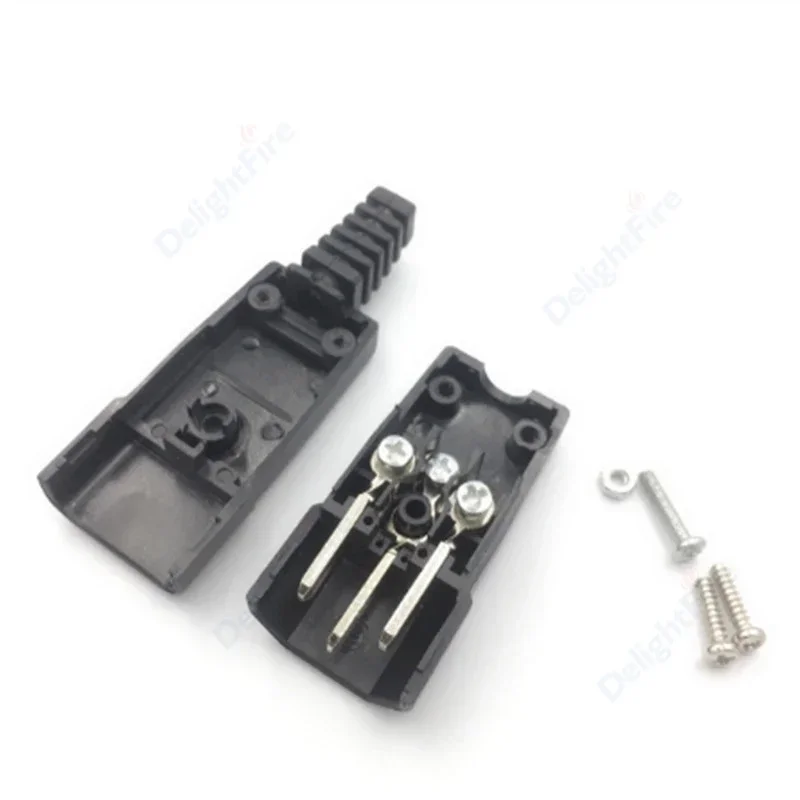 IEC320 C14 C13 Electrical AC Socket Straight Cable Plug 16A Female Male Replacement Rewirable Inlet Power Connector Adapter