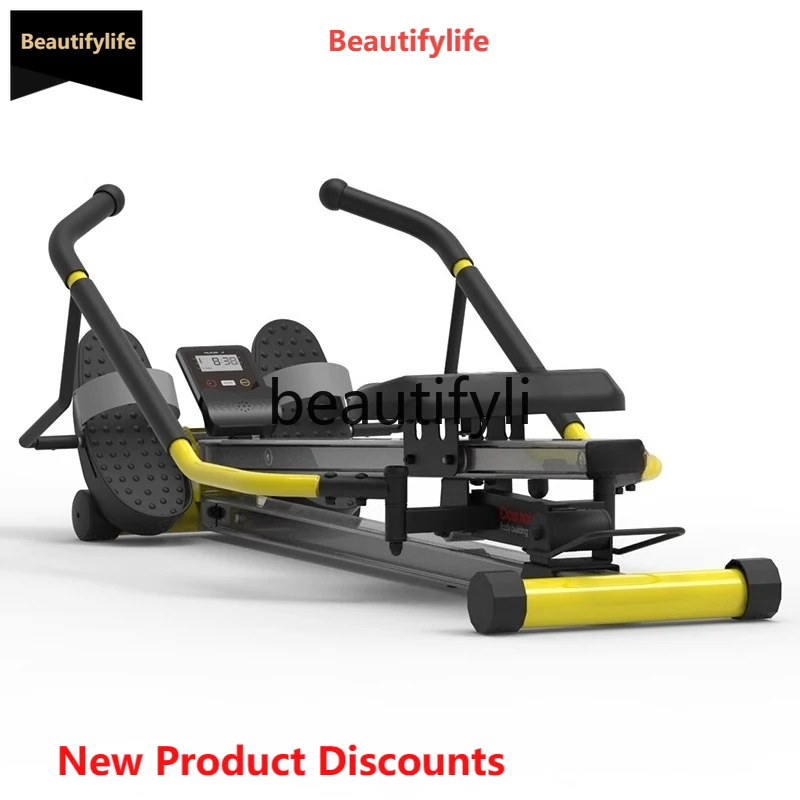 

A49 Home Smart Floating Self-Weight Rowing Machine Simulated Double Oars Rowing Machine for Aerobic Exercise Fitness