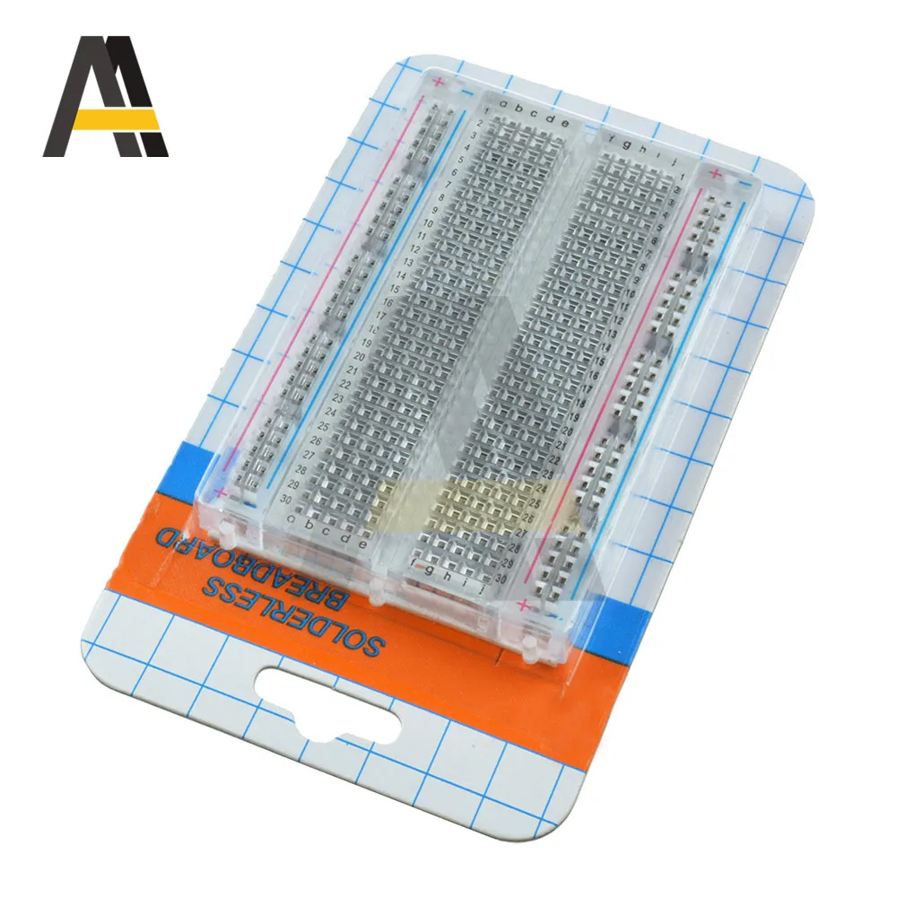 Nuovo Mini Tagliere Senza Saldatura Materiale Trasparente 400 Punti Disponibili FAI DA TE TIE FAI DA TE elettronico PER MB-102 MB102