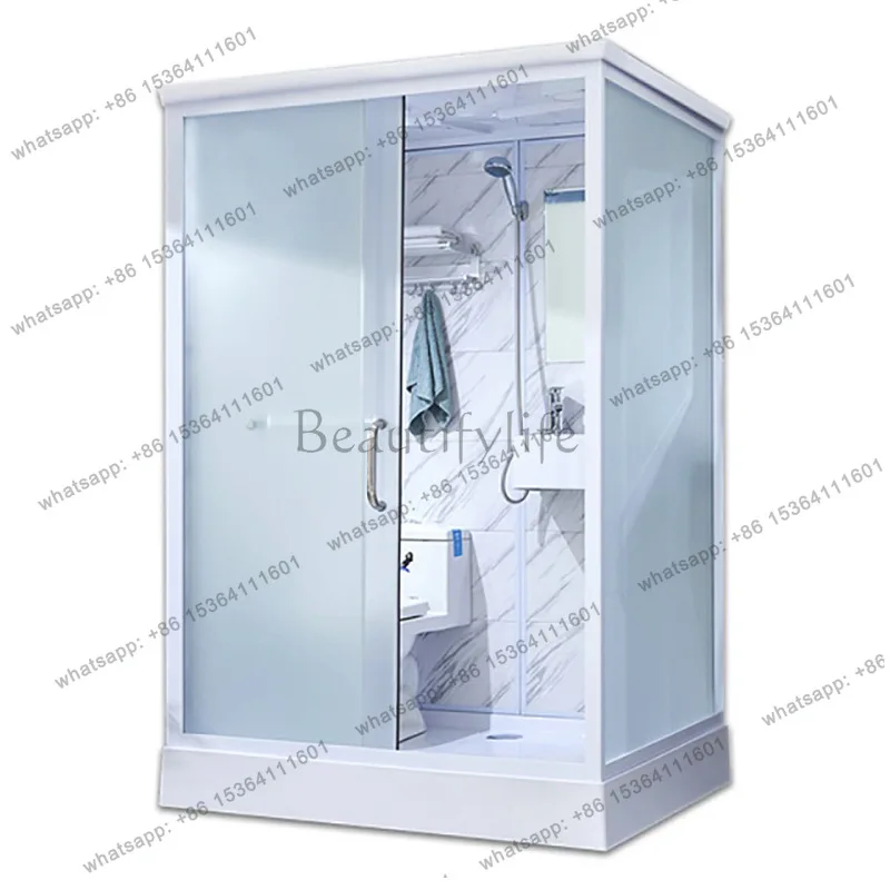 

Shower room Integrated bathroom Integrated glass partition Bathroom with toilet
