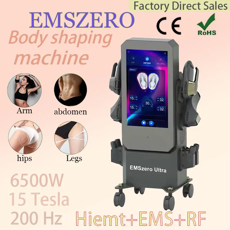 15 Tesla RF body shaping machine professional muscle stimulator fat removal machine 6500W EMSZERO multifunctional beauty device