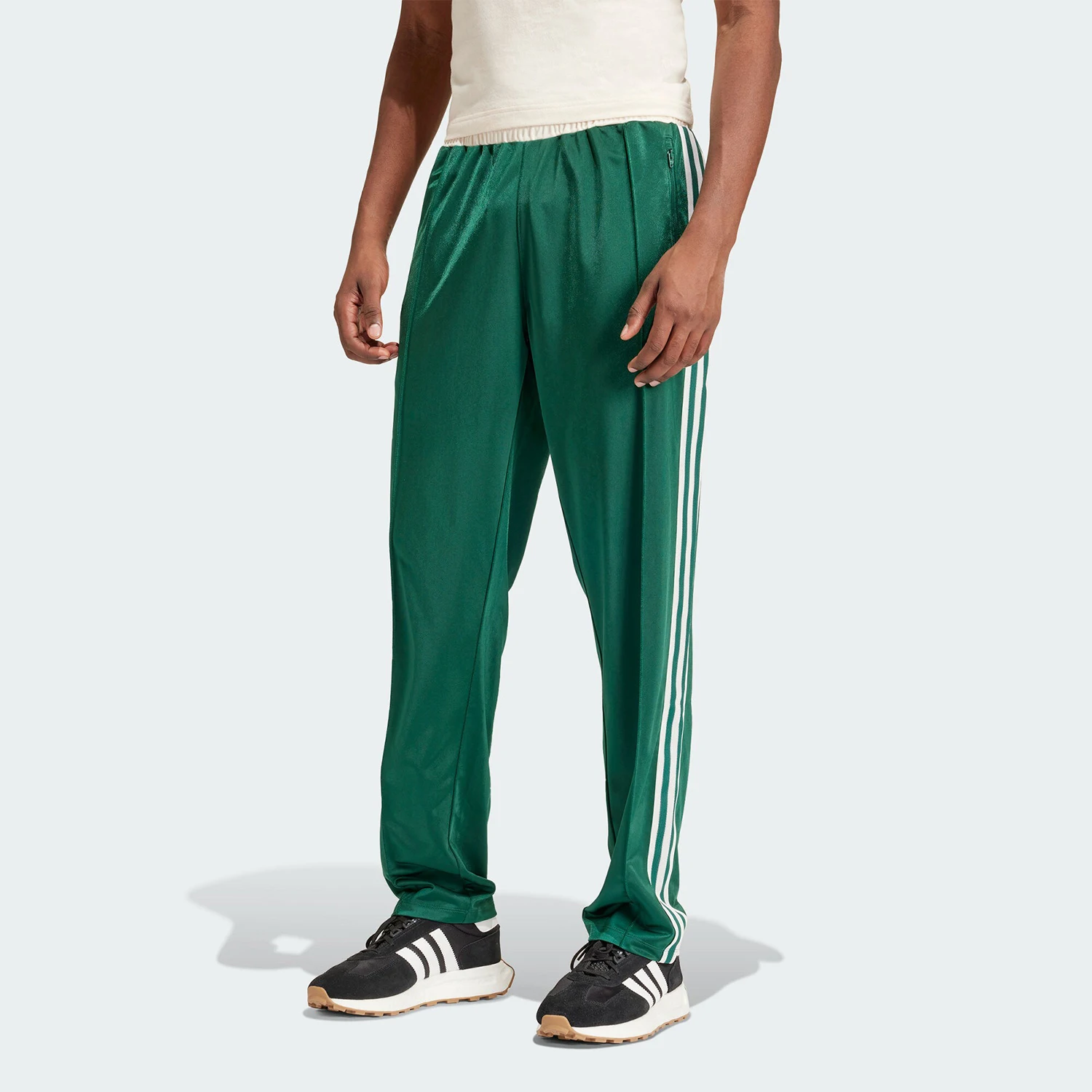 Adidas genuine clover men's classic striped retro sports pants IS1402