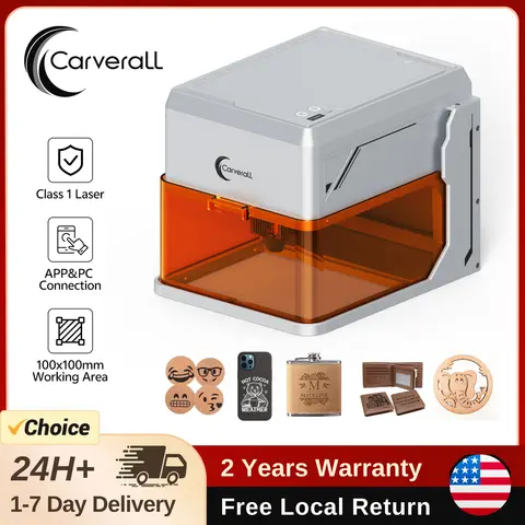 Carverall Laser Engraver Cutter with Camera, A1 Pro, 7W/12W Optical Power, Diode Laser CNC Machine, 600mm/s, Support Lightburn
