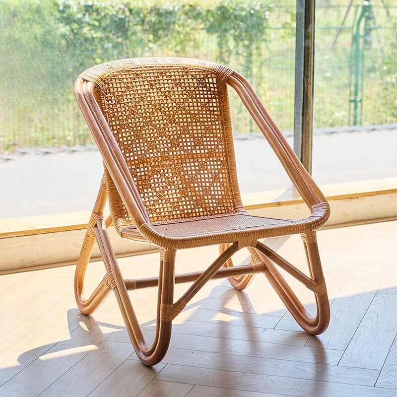 

Niteng furniture pastoral, lotus , rattan , elderly household single rattan natural rattan