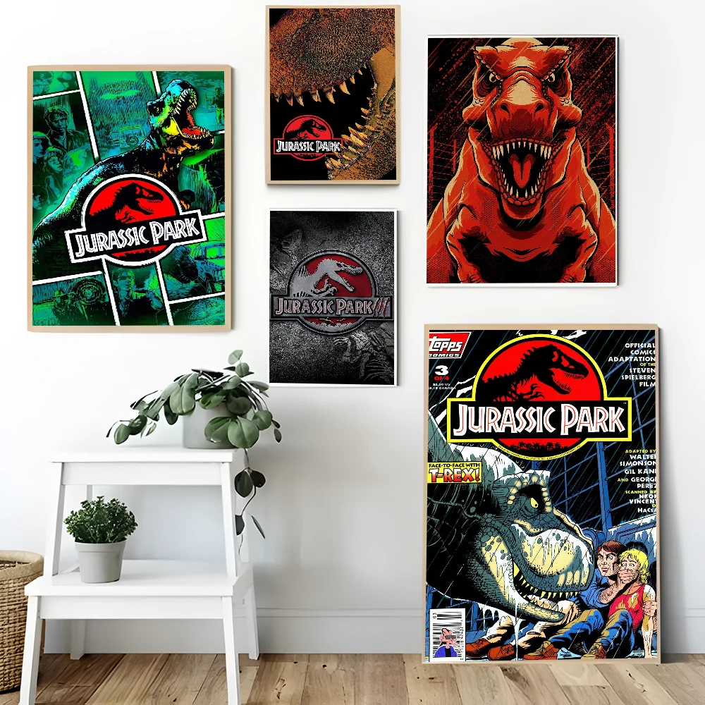 J-Jurassic P-Park Anime Posters Sticky Whitepaper Prints Posters Artwork Kawaii Room Decor