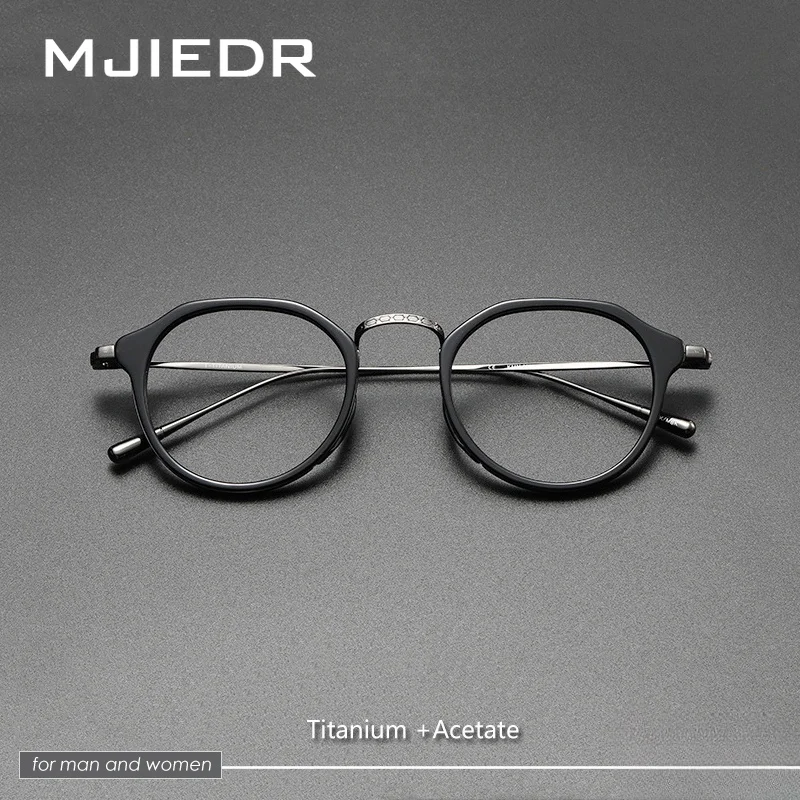 

Japanese Vintage Style, Artistic Classy Titanium And Acetate Frame for Men and Women as KameManNen design KMN11-13