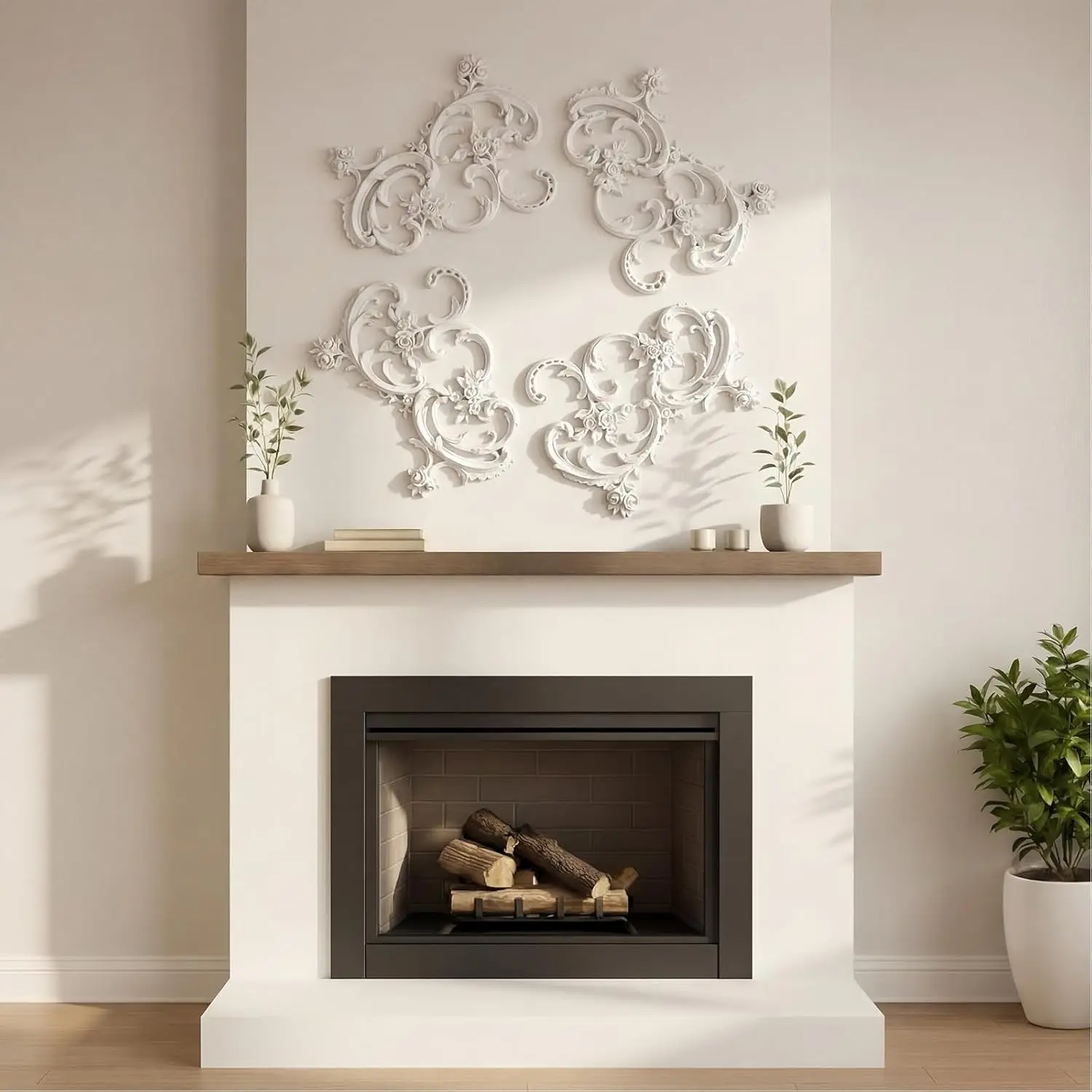 Medallón de Techo Grande Estilo Francés de PU, Base para Lámpara de Araña, Panel Decorativo, Cubierta Floral de Rosas para Iluminación Decorativa