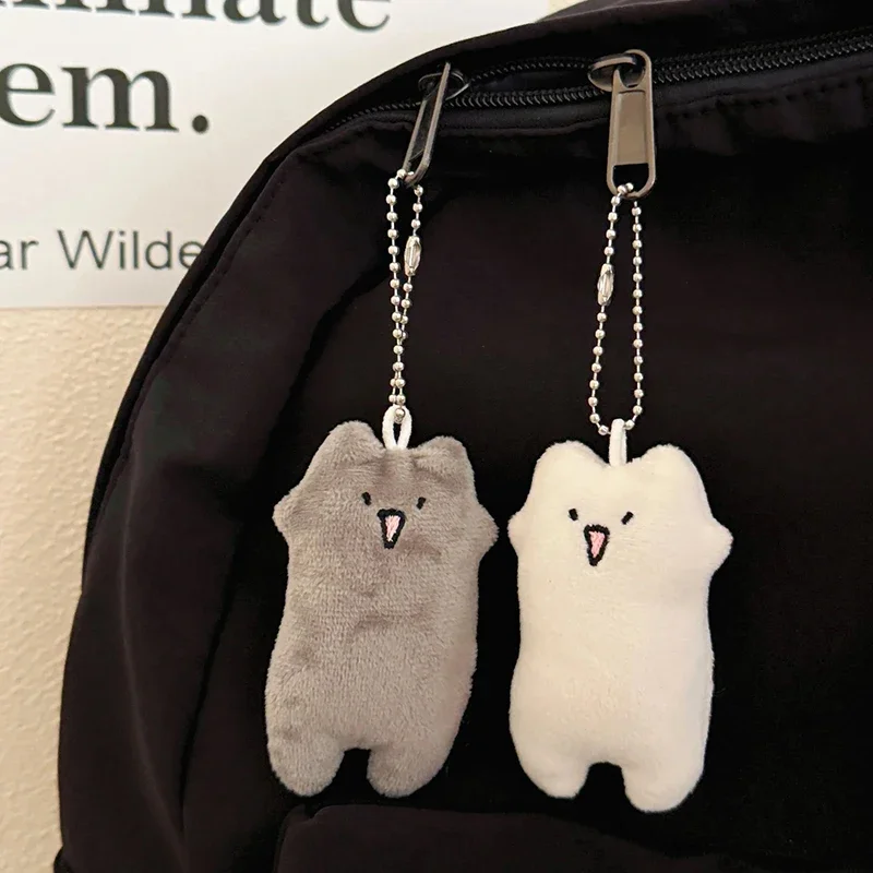 

Cartoon Cat Plush Pendant Animal Cute Stuffed Key Chain Soft Bag Car Keychain Graduation Ceremony Gift