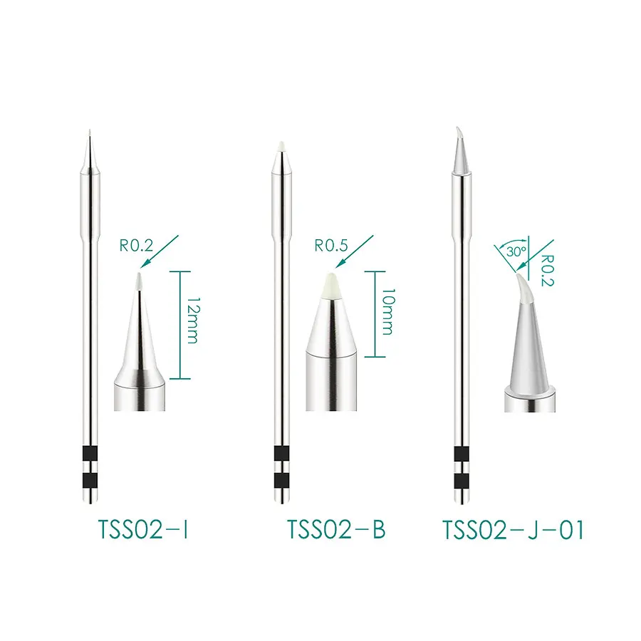 Original QUICK TS1200A Bleifreie Lötspitze Schweißstift-Werkzeug TSS02-SK TSS02-I TSS02-1C TSS02-J TSS02-KK Lötspitze – Detail 4