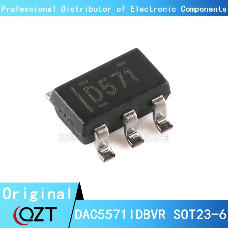 10pcs/lot DAC5571 SOT23-6 D571 DAC5571I DAC5571ID DAC5571IDB DAC5571IDBV DAC5571IDBVR SOT-23-6 chip New spot