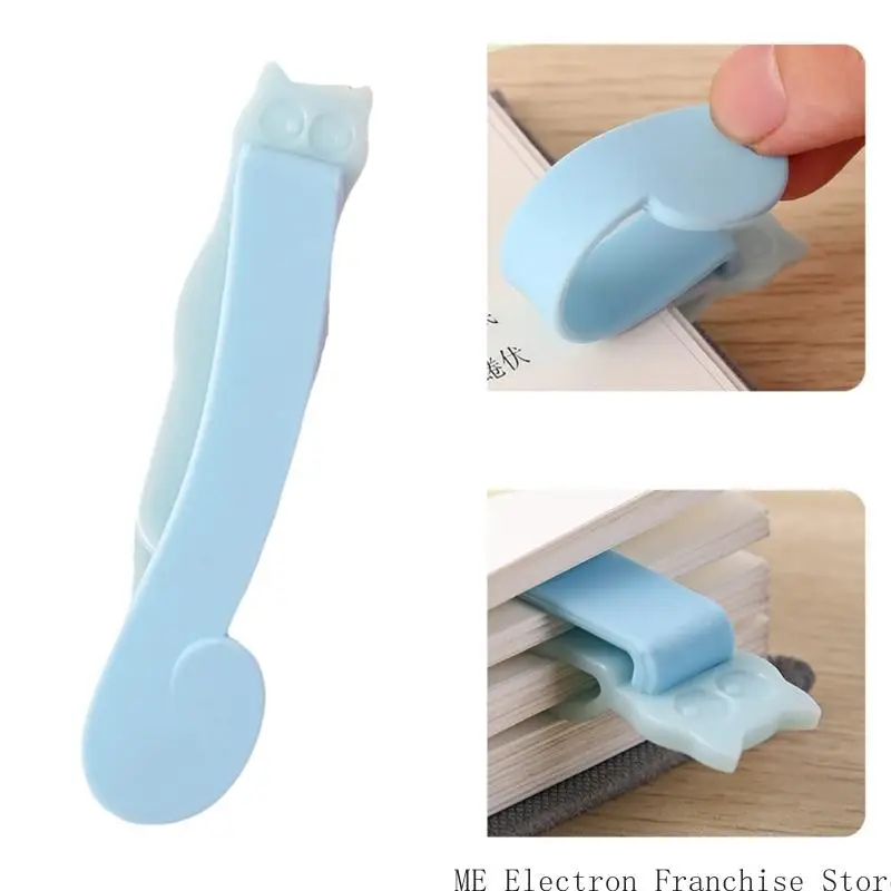 3 Pcs Automatic Bookmarks Silicone Bookmarks Cats Bookmarks Clip Creative Page Marker Reading Supplies for Teacher