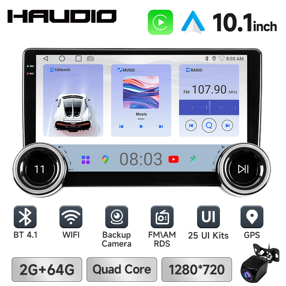 Haudio 10.1" Double… - image