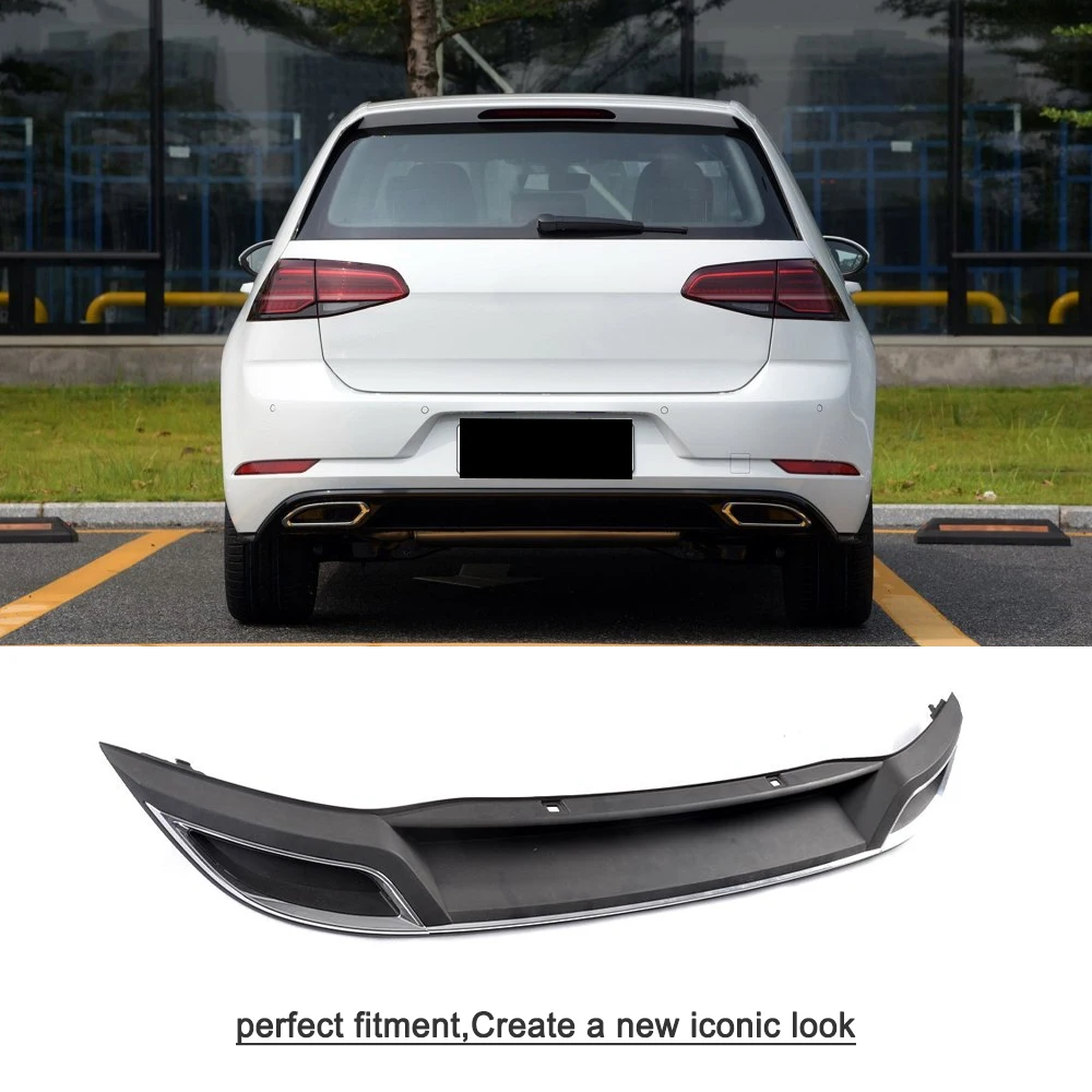 Auto Black PP Rear Bumper Diffuser Lip Spoiler For Volkswagen VW Golf 7 MK7 7.5 standard And GTI 2017 2018 2019