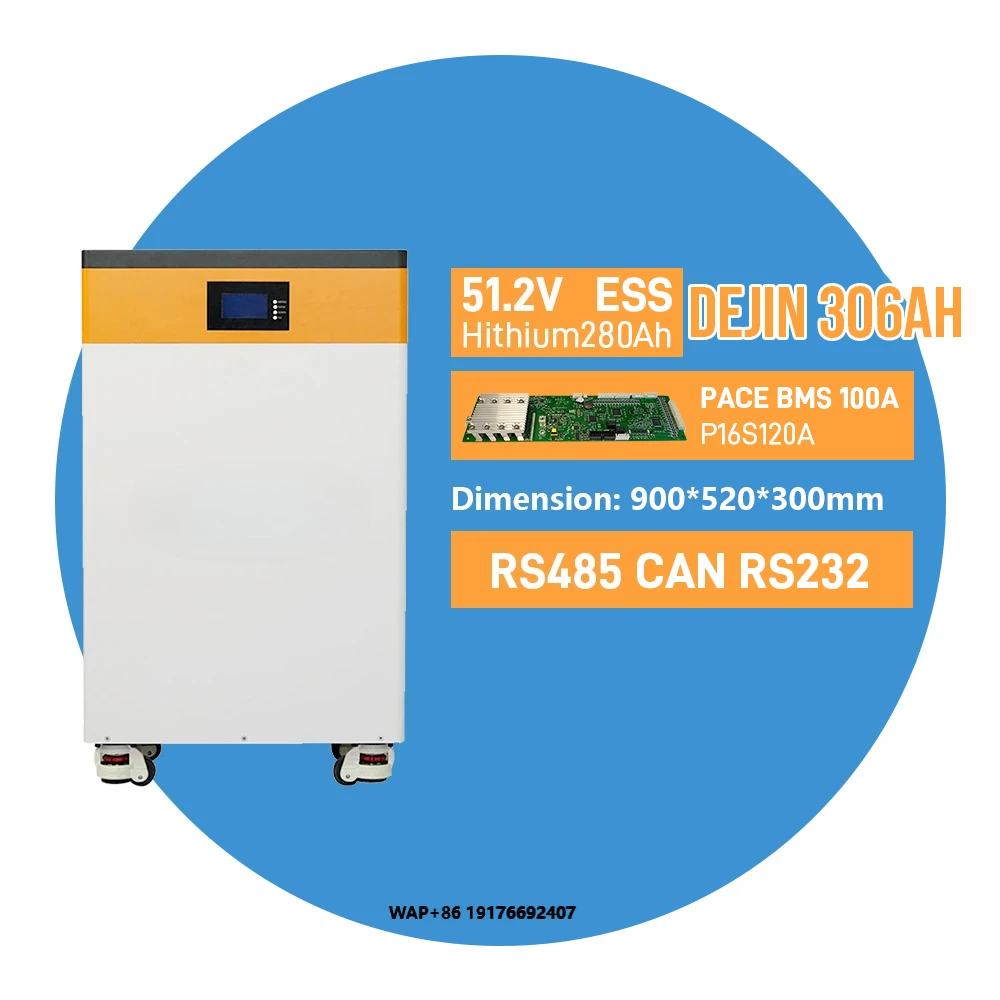 Tewaycell New Product 100A BMS 51.2v 300ah 600Ah 15kwh 30KWH Grade a LiFepo4 Battery for Home Solar Storage System