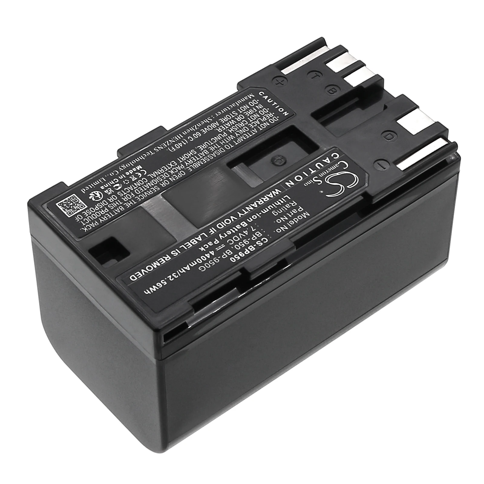 Li-ion Camera Battery for Canon | 7.4V, 4400mAh | Compatible Model: V50Hi, FV500, Vistura, V75Hi, MV20, G45Hi, XL H1S, V500, FV1
