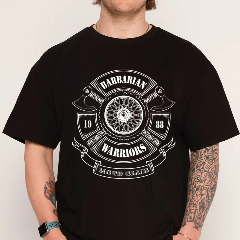 

Viking Motorcycle T-shirt 100% Cotton O-Neck T Shirt Fashion Short Sleeve Mens Tees Graphic Tshirts