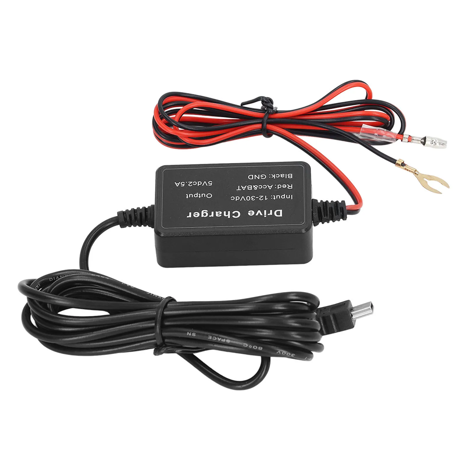 شاحن سيارة سلك الطاقة مجموعة الأسلاك الصلبة لكاميرا داش مرآة كام نظام تحديد المواقع الملاح الرادار كاشف داش كام ملحقات الأسلاك الصلبة #1