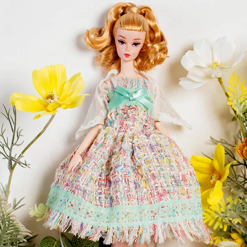 ชุดเดรสราตรีแฟชั่นสวยหวาน กลิ่นหอมอ่อนๆ สำหรับตุ๊กตาซูเปอร์โมเดลขนาด 30 ซม. พร้อมอุปกรณ์เสริม ชุดแต่งกายสำหรับเล่นบทบาทสมมติ