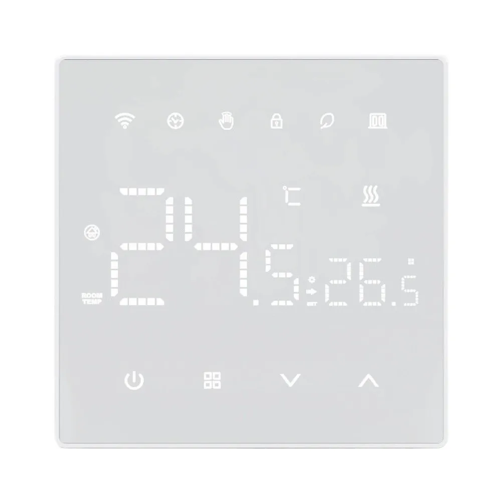 For Tuya WiFi Smart Thermostat Supporting Multiple Heating Systems Including Hydronic Underfloor and Gas Boilers