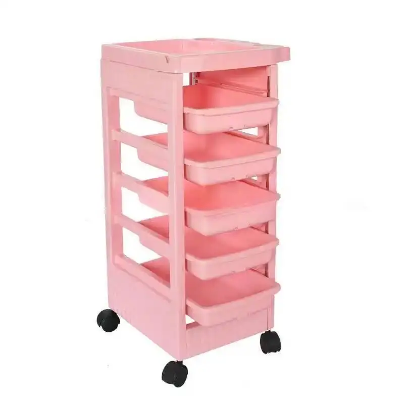 

Cart Salon Stations Hairdressing Furniture Trolley Bar Organizer With Wheels Auxiliary Barber Units Cabinet Lash Tattoo