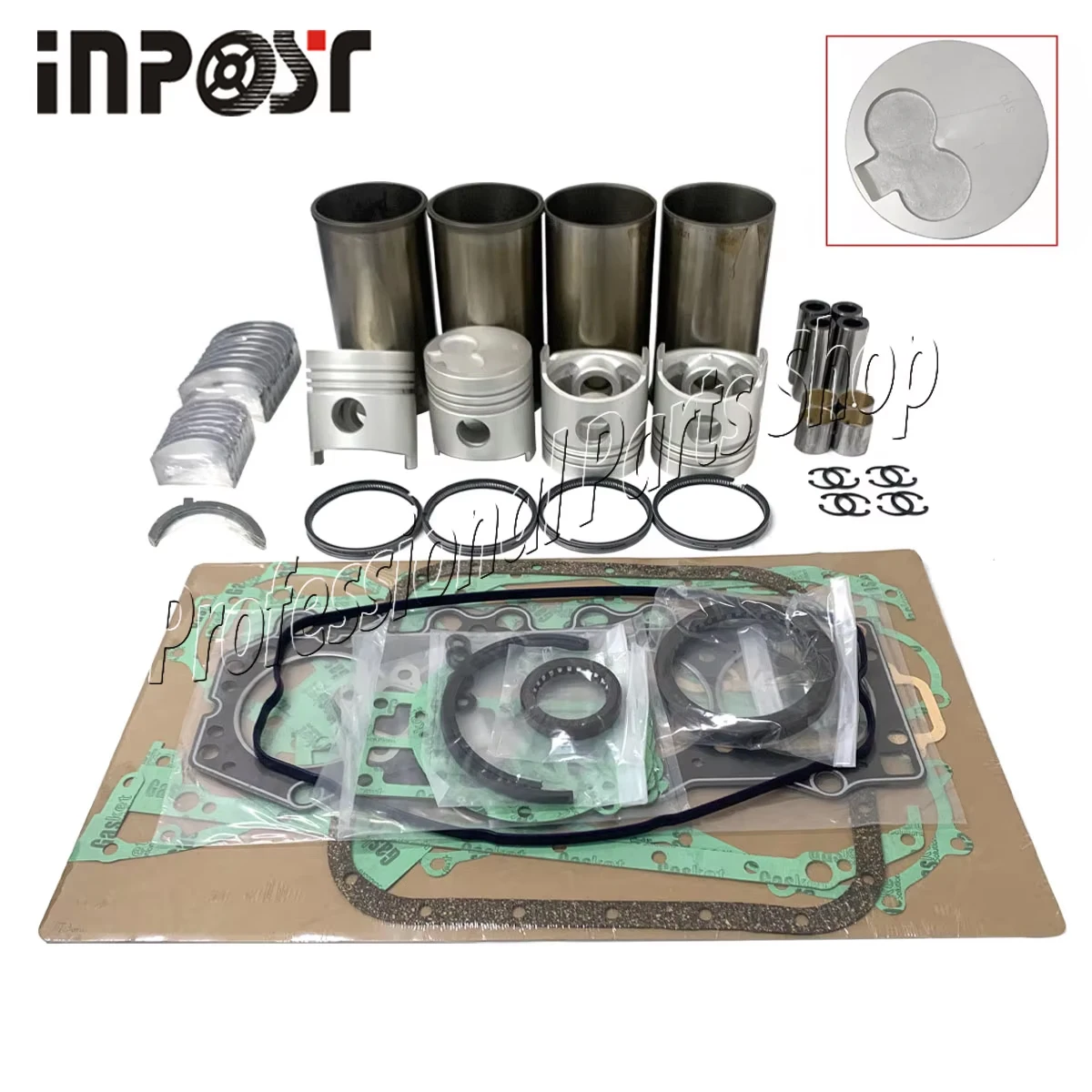 T3000 Engine Overhaul Kit For 3RINGS MAZDA 3.0L HA Hyster Yale Forklift Truck