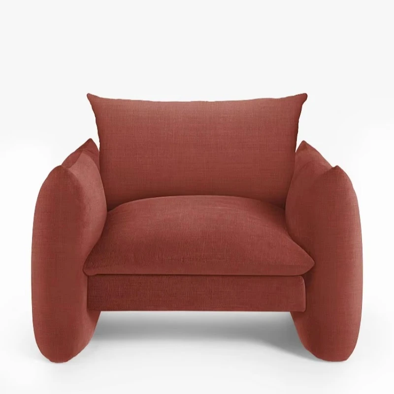 Light single double triple leisure chair fabric sofa chair living room