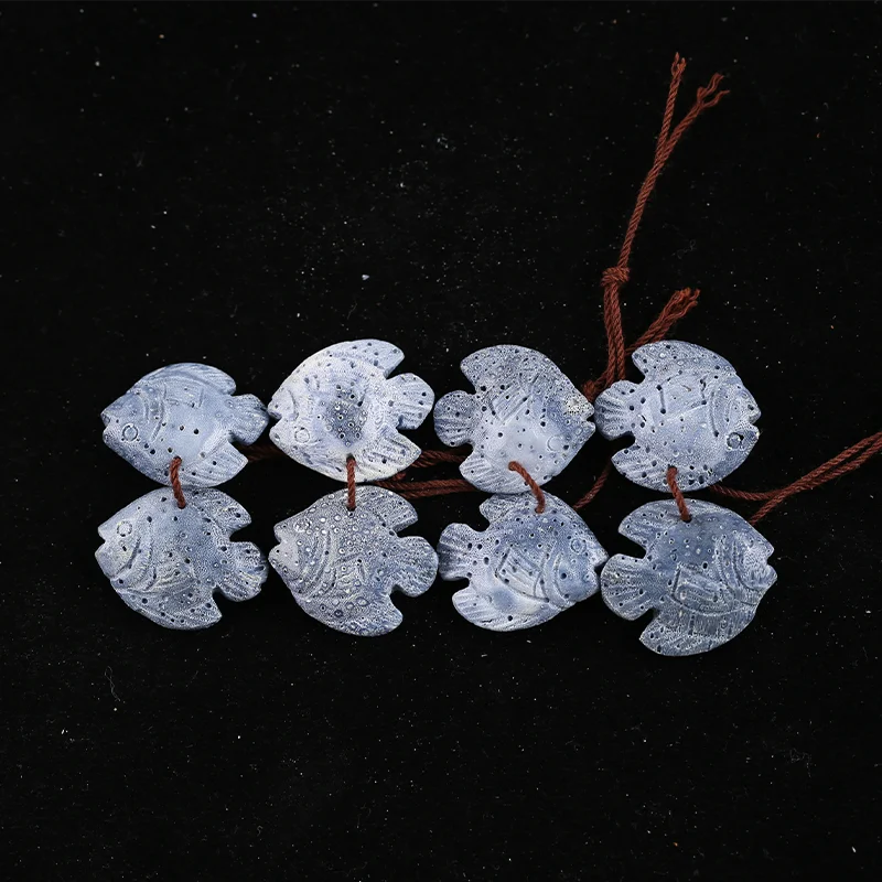 

Серьги B&F с синим кораллом для изготовления ювелирных изделий, бусины из натурального камня ручной работы, камни для изготовления ювелирных изделий