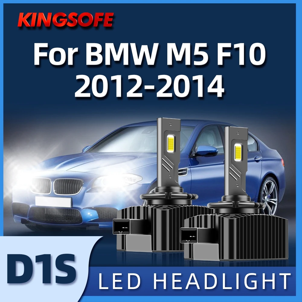 

KINGSOFE 2Pcs Car Light D1S Led Headlight 6000K CSP Chip High Low Beam Bulbs Fit For BMW M5 F10 2012 2013 2014