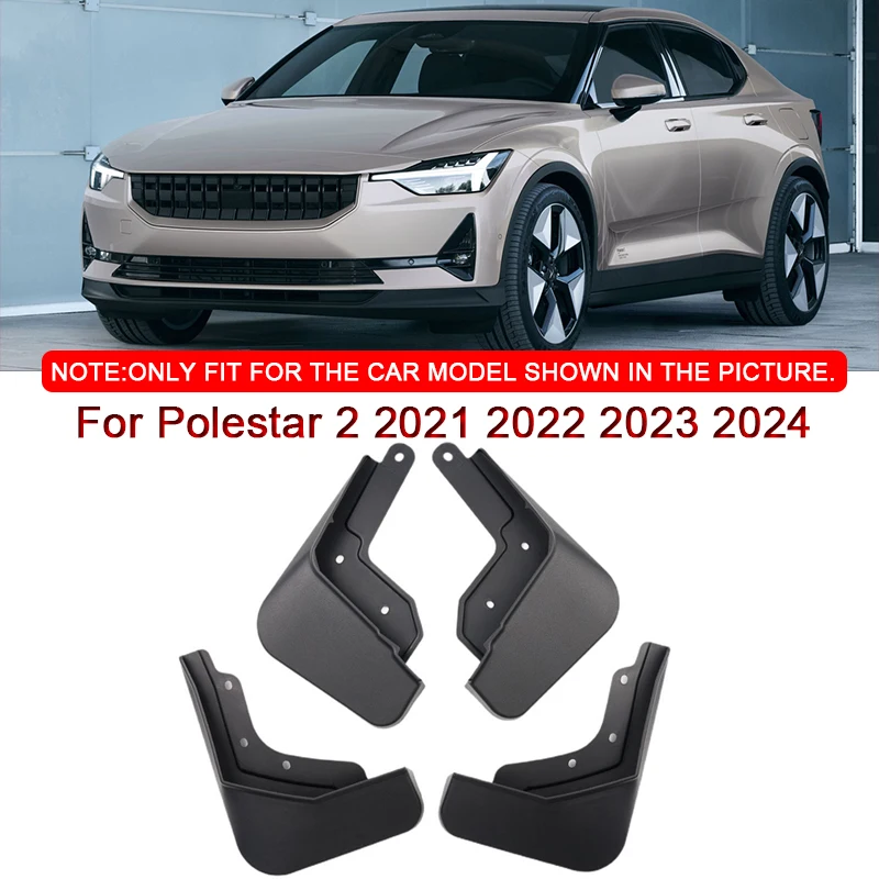 

For Polestar 2 2021 2022 2023 2024 Car Styling Car Mud Flaps Splash Guard Mudguards MudFlaps Front Rear Fender Auto Accessories