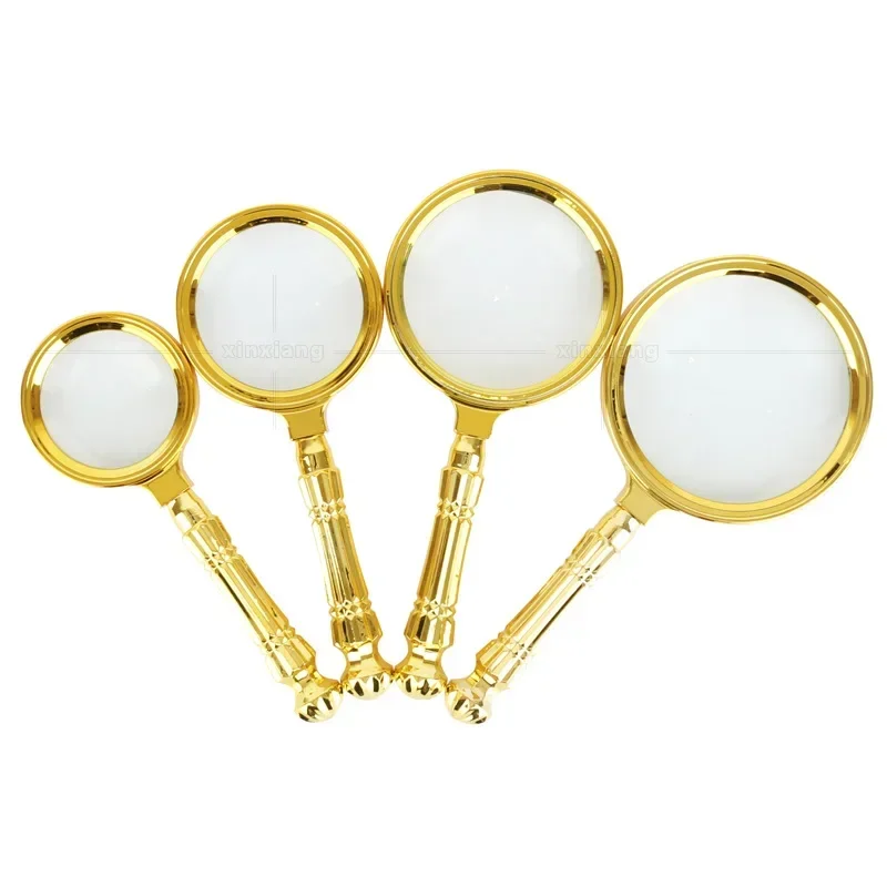 Portable 10X Local Tyrant Gold Magnifying Glass Wholesale Optical Lens Gift Exhibition Market Stalls Hot Sales